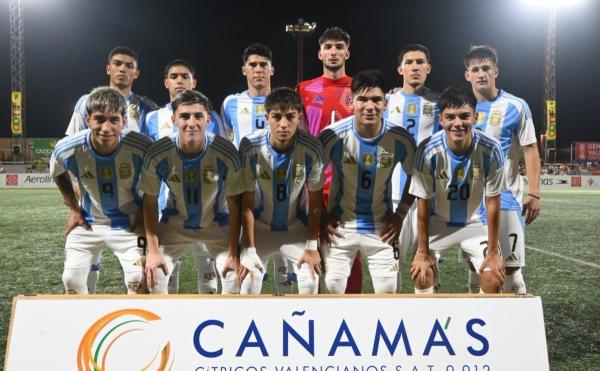 Argentina debutó con triunfo en L’Alcudia: 2-0 a Chile con gol del marplatense De Martis