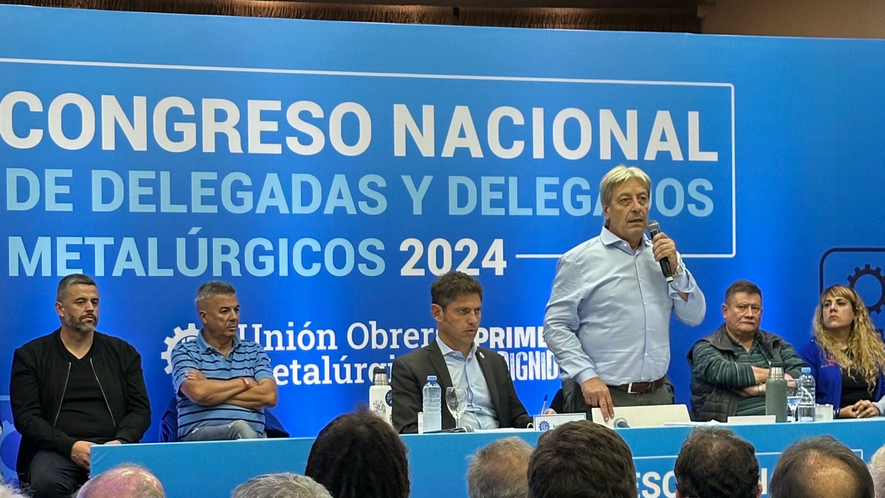 Kicillof y Furlán lideran cierre del Congreso de la UOM en un llamado a la defensa de los trabajadores