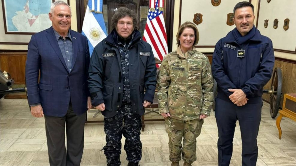 Javier Milei reforzó la alianza estratégica con Estados Unidos en Tierra del Fuego