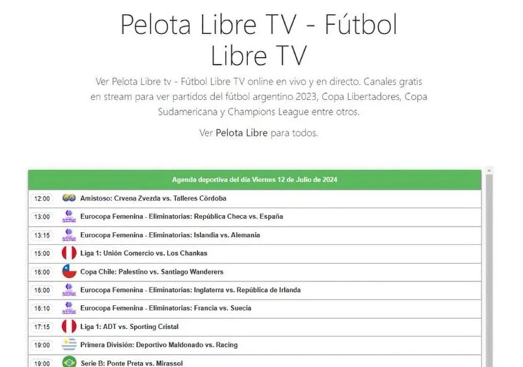 Metieron preso al creador de Fútbol Libre, pero apareció Pelota Libre a las 48 horas