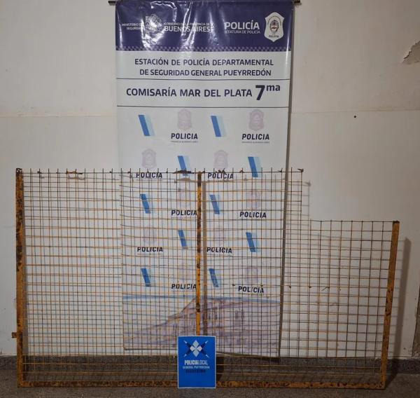  Joven de 18 años robó una reja de una escuela pública y lo detuvieron 
