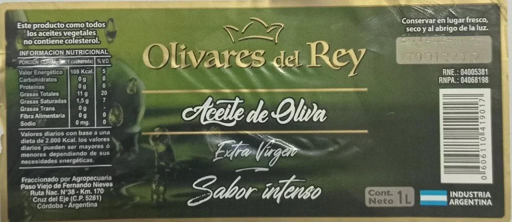 Prohibieron la venta del aceite de oliva "Olivares del Rey" en Mar del Plata