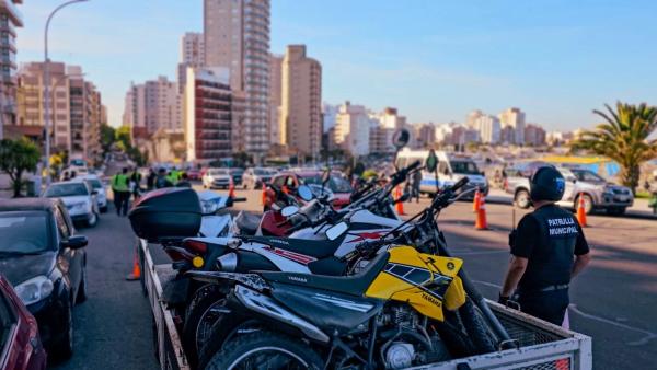 Controles en Mar del Plata: 171 actas labradas y 105 motos secuestradas en una semana
