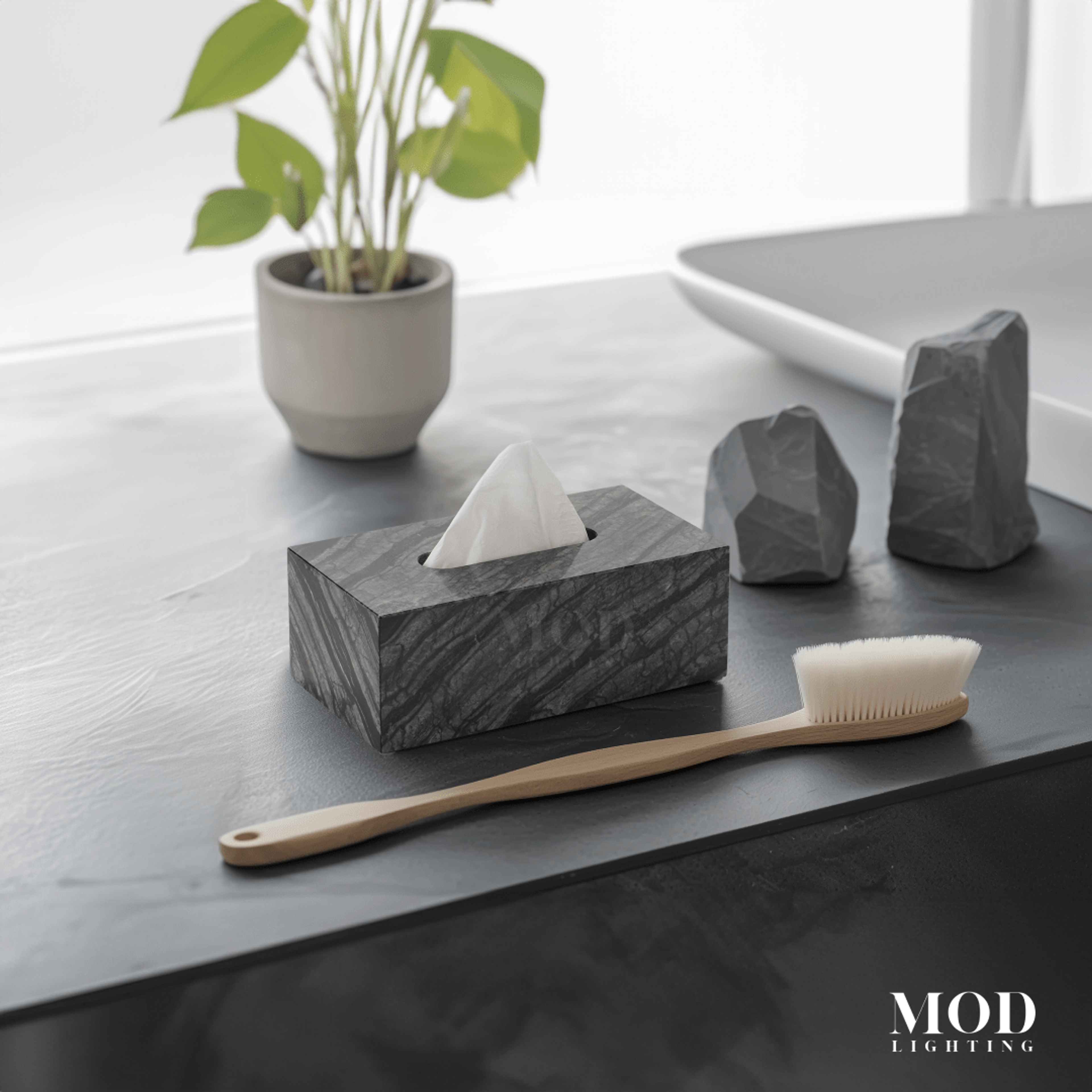 Timber Vein Marble Tissue Box hover