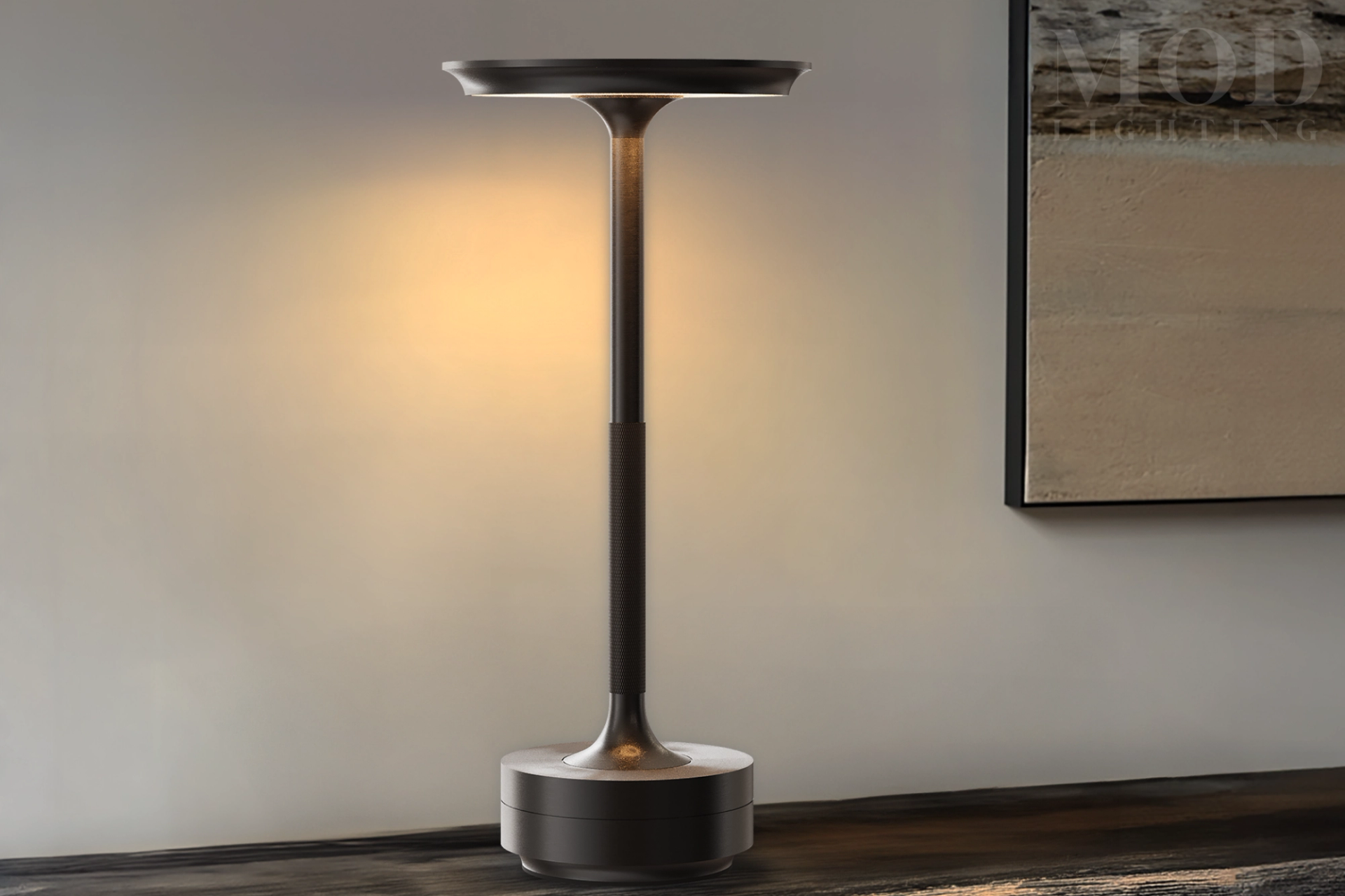 aris rechargeable table lamp