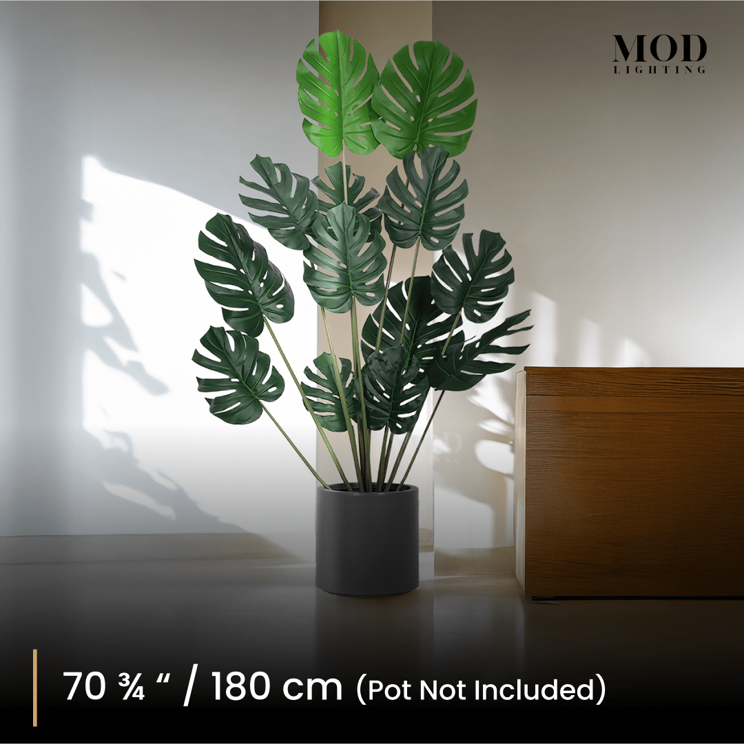 Artificial Monstera Plant | Lifelike Tropical Dcor - MOD Lighting