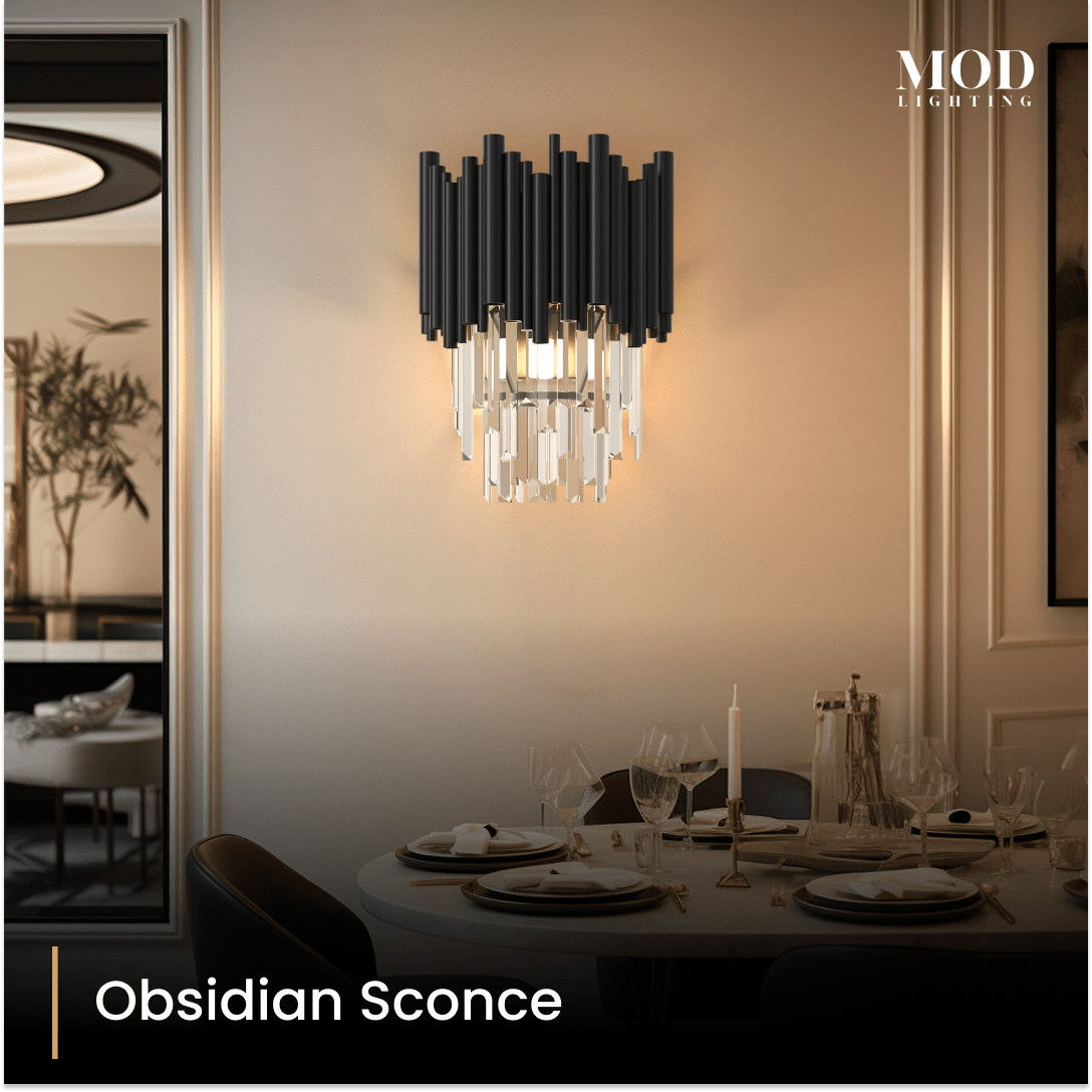 obsidian sconce
