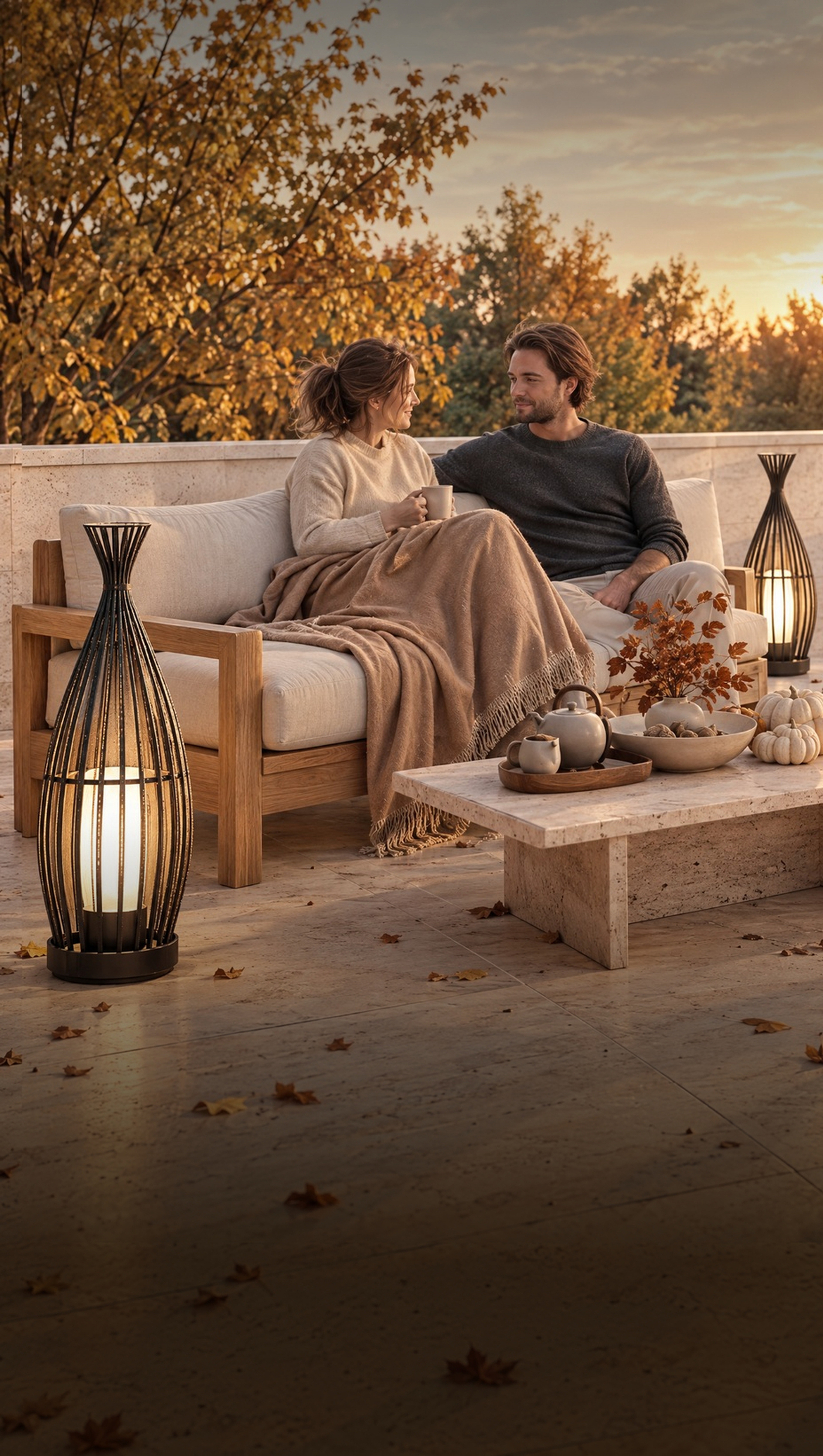 MOD LIGHTING Fall Sale, 25% off sitewide with code FALL25: Solara brass and crystal chandelier over a cream-toned living room