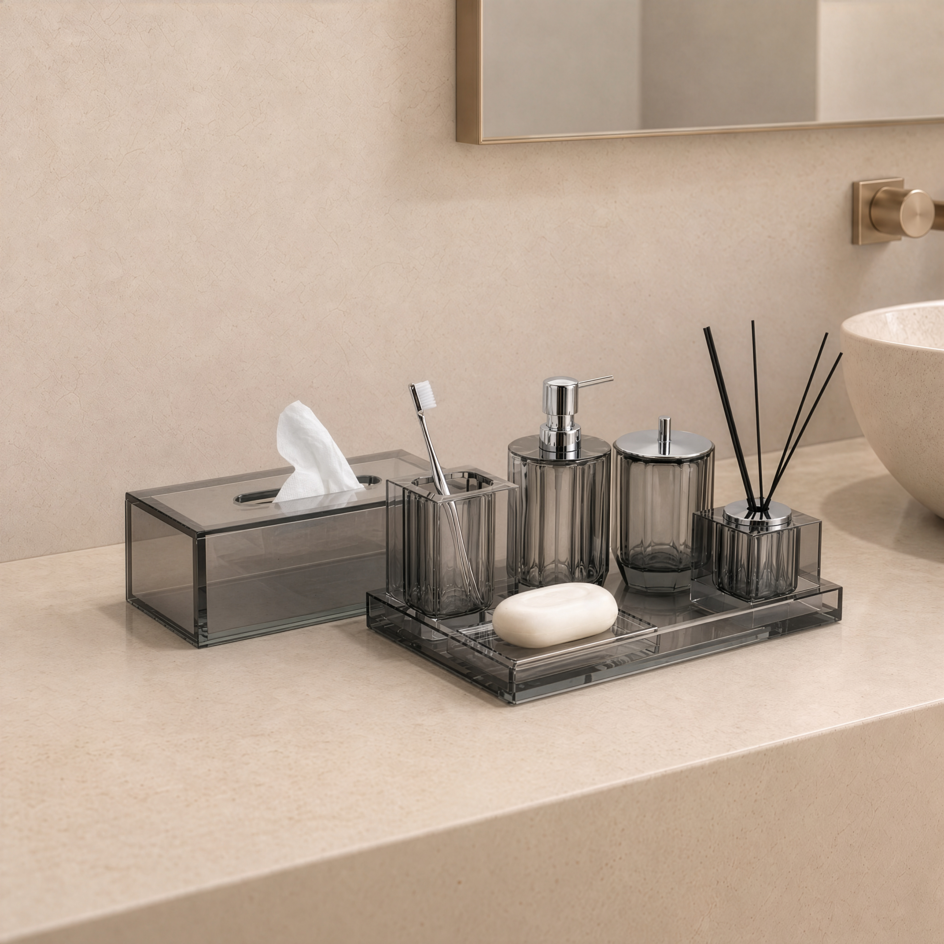 Moonlit Crystal Bath Set