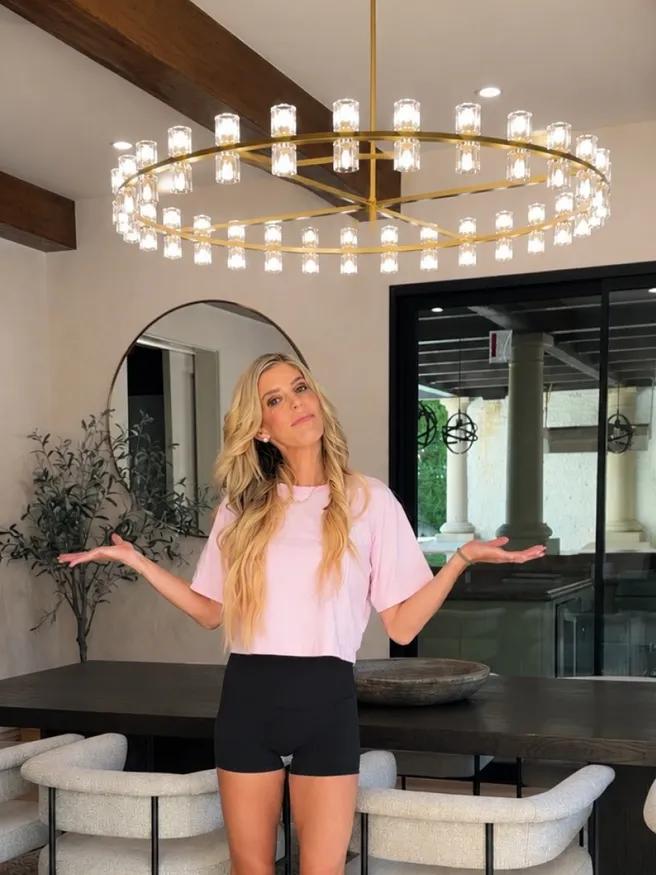 Home lit by MOD LIGHTING, shared by @rebeccazamolo on Instagram