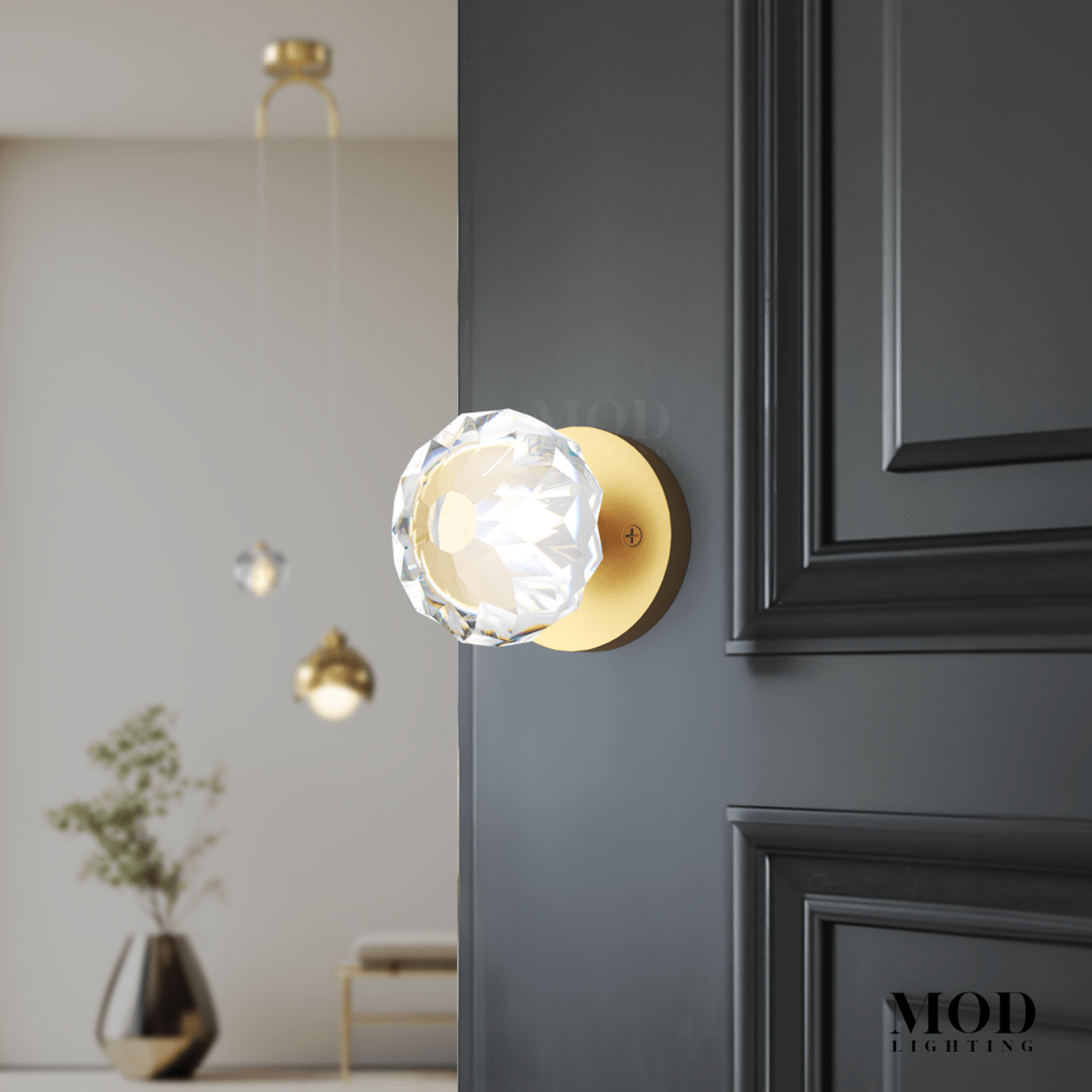 Regency Crystal Door Handle hover
