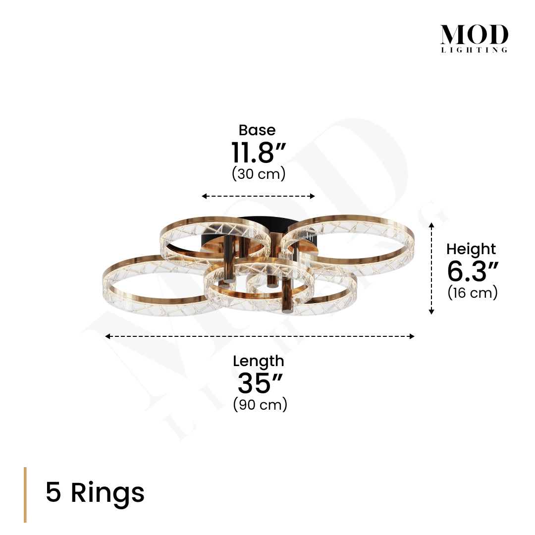 5 rings dims