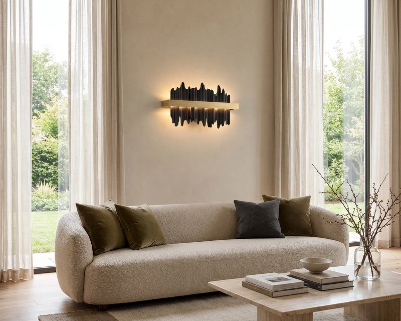 Aurelius Sconce in a living room