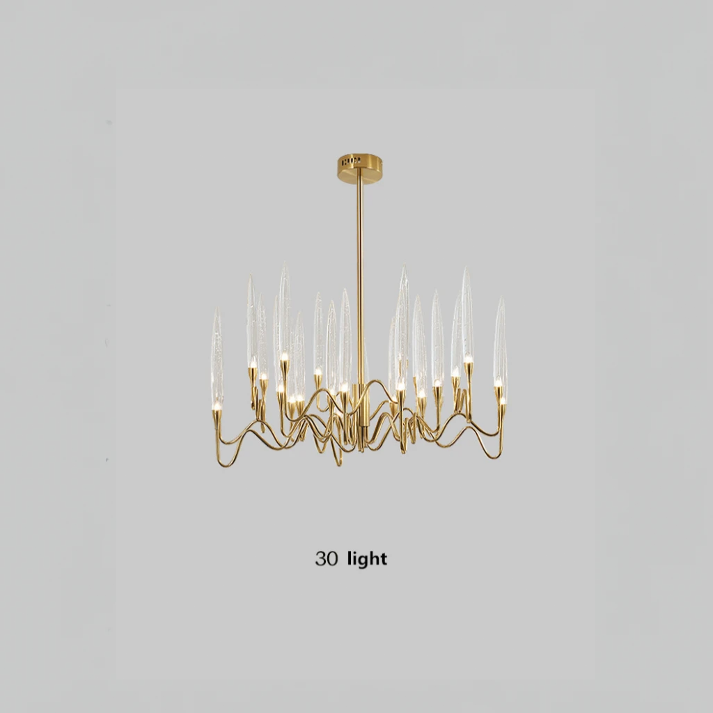 Post Modern Gold, LED Luxury Chandelier Kanderella MOD Lighting