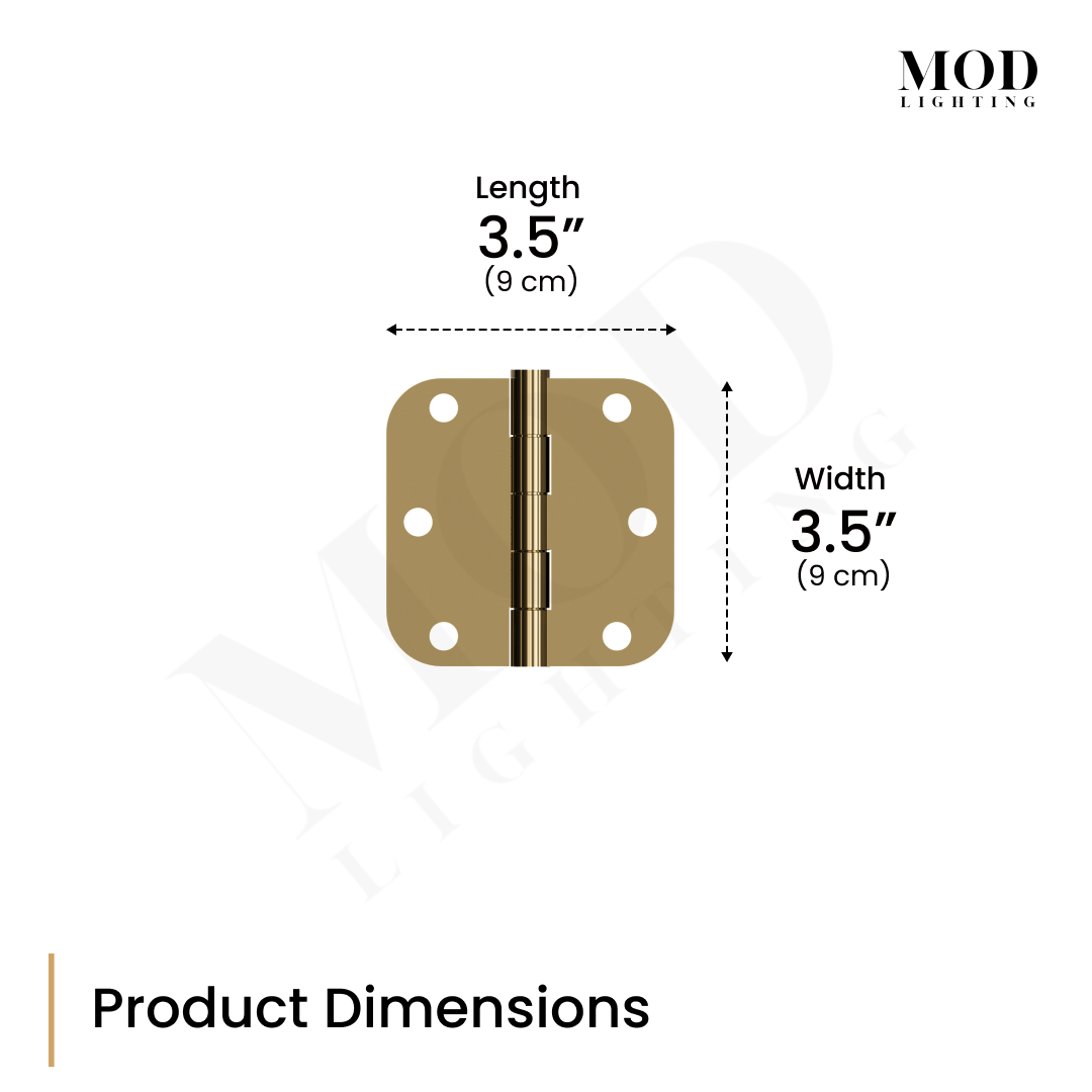 door hinge dims