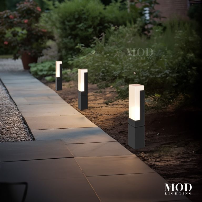 Modern Black Aluminum LED Outdoor Light Meadow MOD Lighting MOD Modern Black Aluminum LED Outdoor Light Meadow MOD Lighting MOD