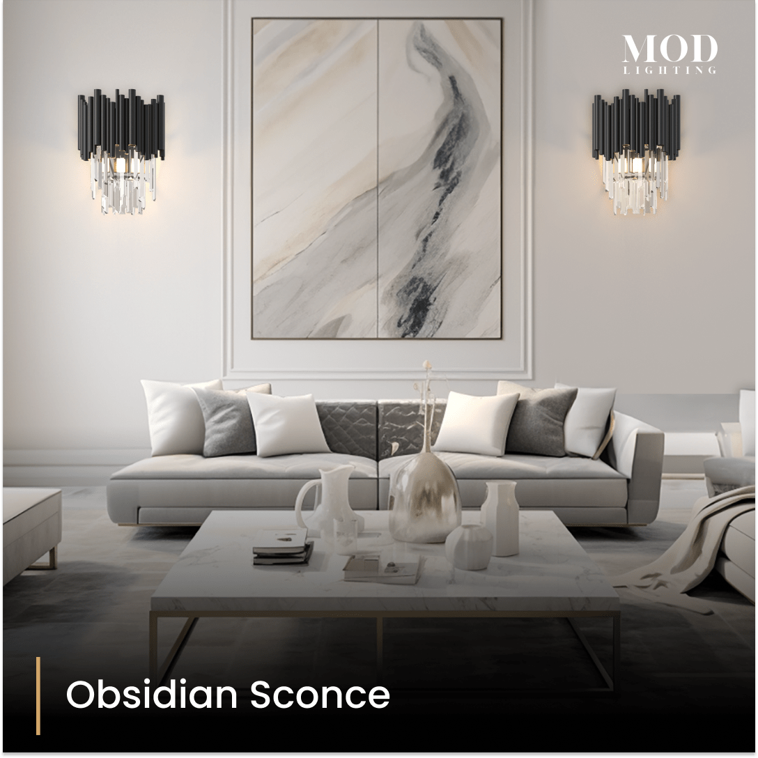 obsidian sconce