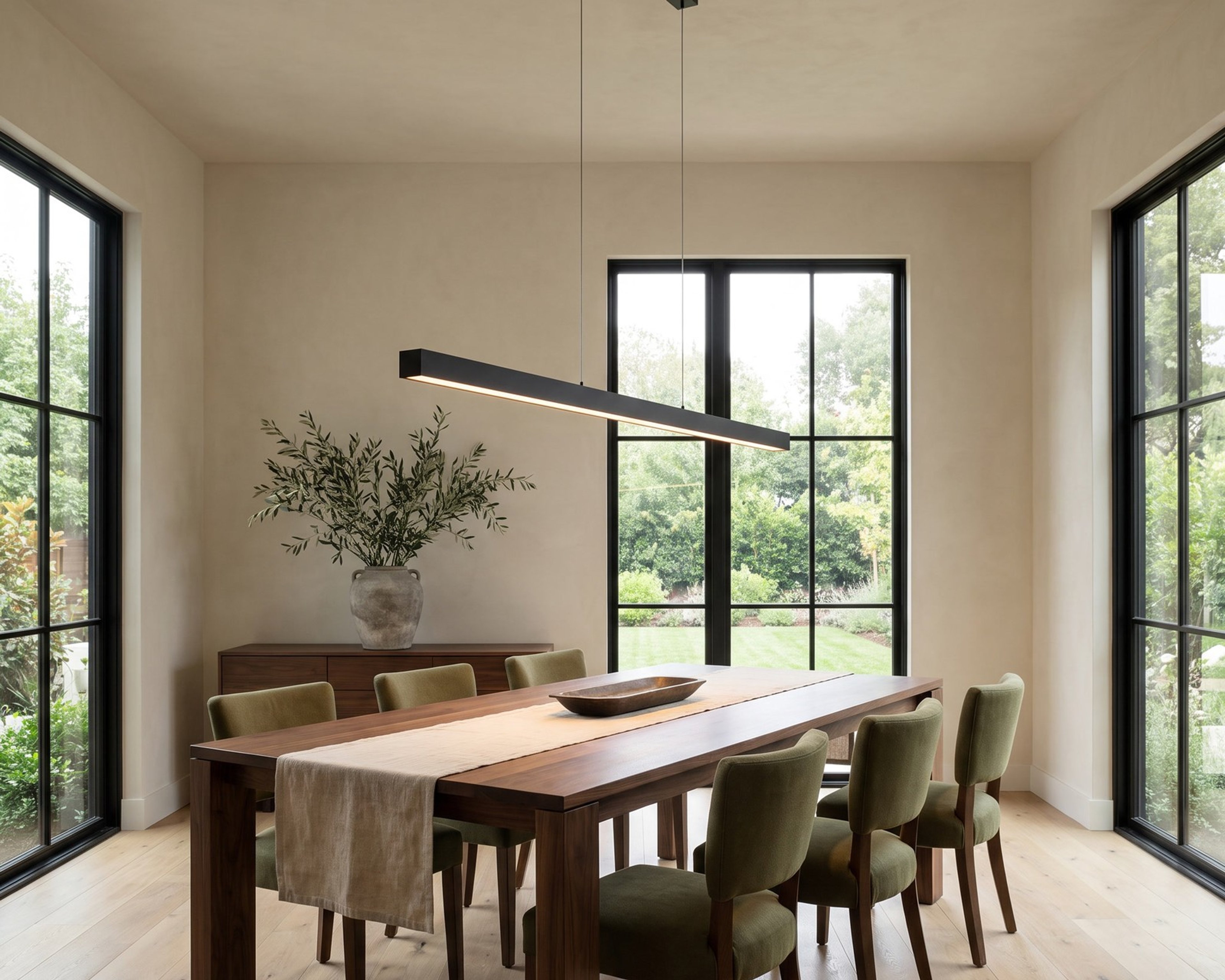 Luka pendant over a dining room table