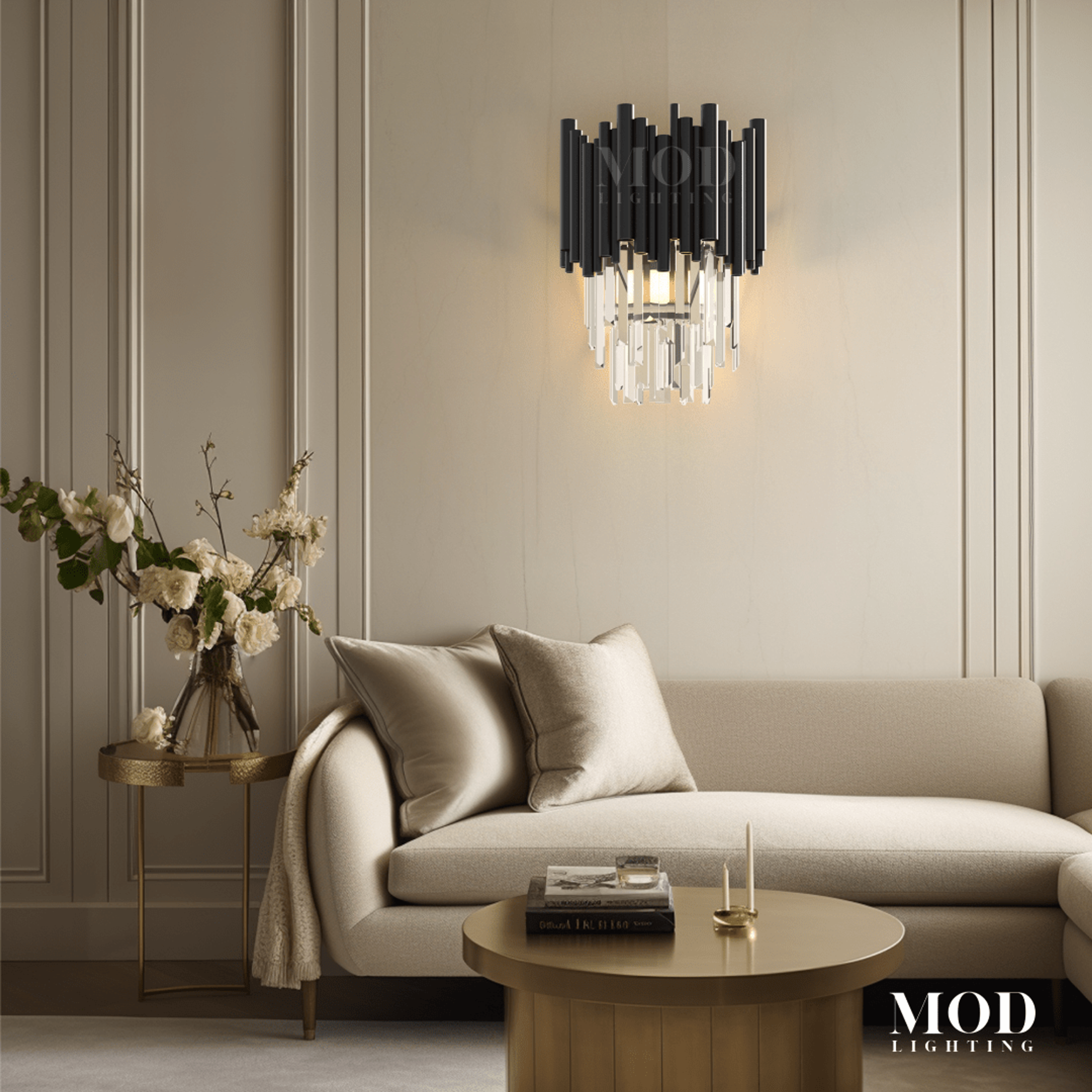 Obsidian Sconce
