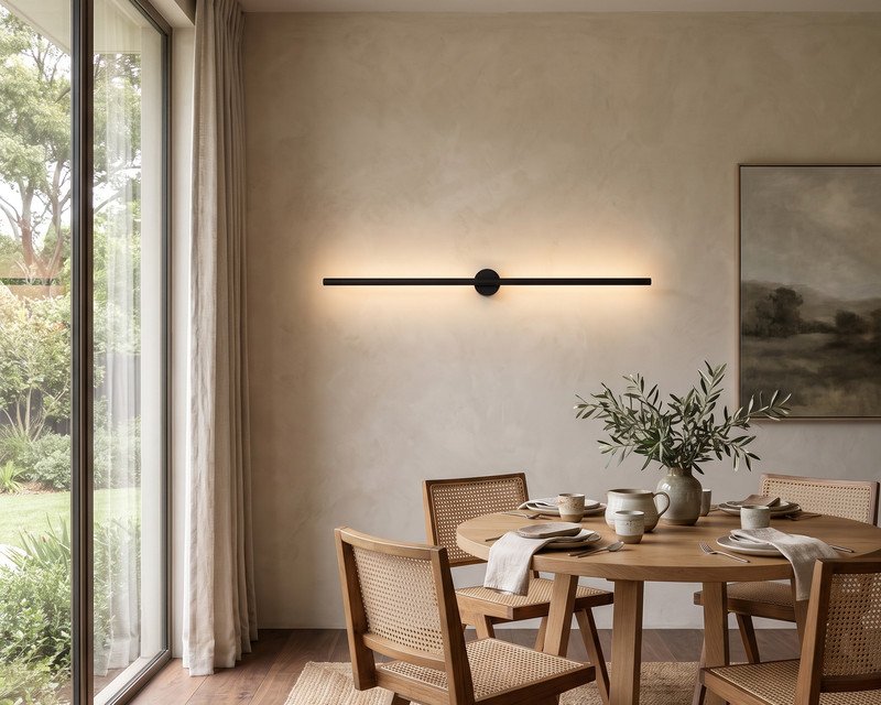 Cadel LED wall light in a dining room