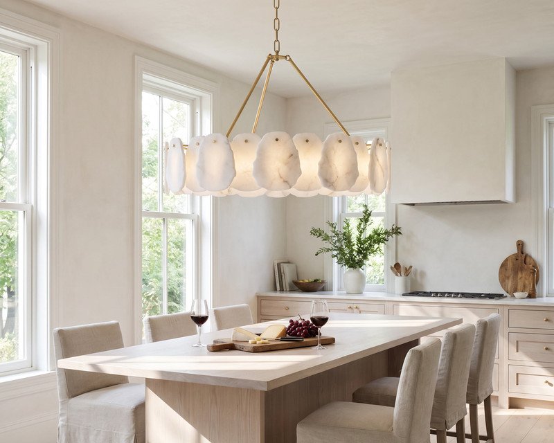 Alba Pendant over a kitchen island