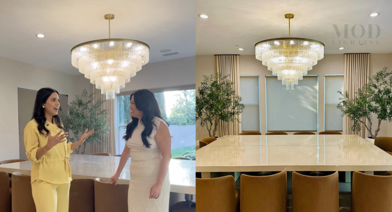 Inside Mehaik’s Home: A Dining Room Transformed by the Cascade Chandelier