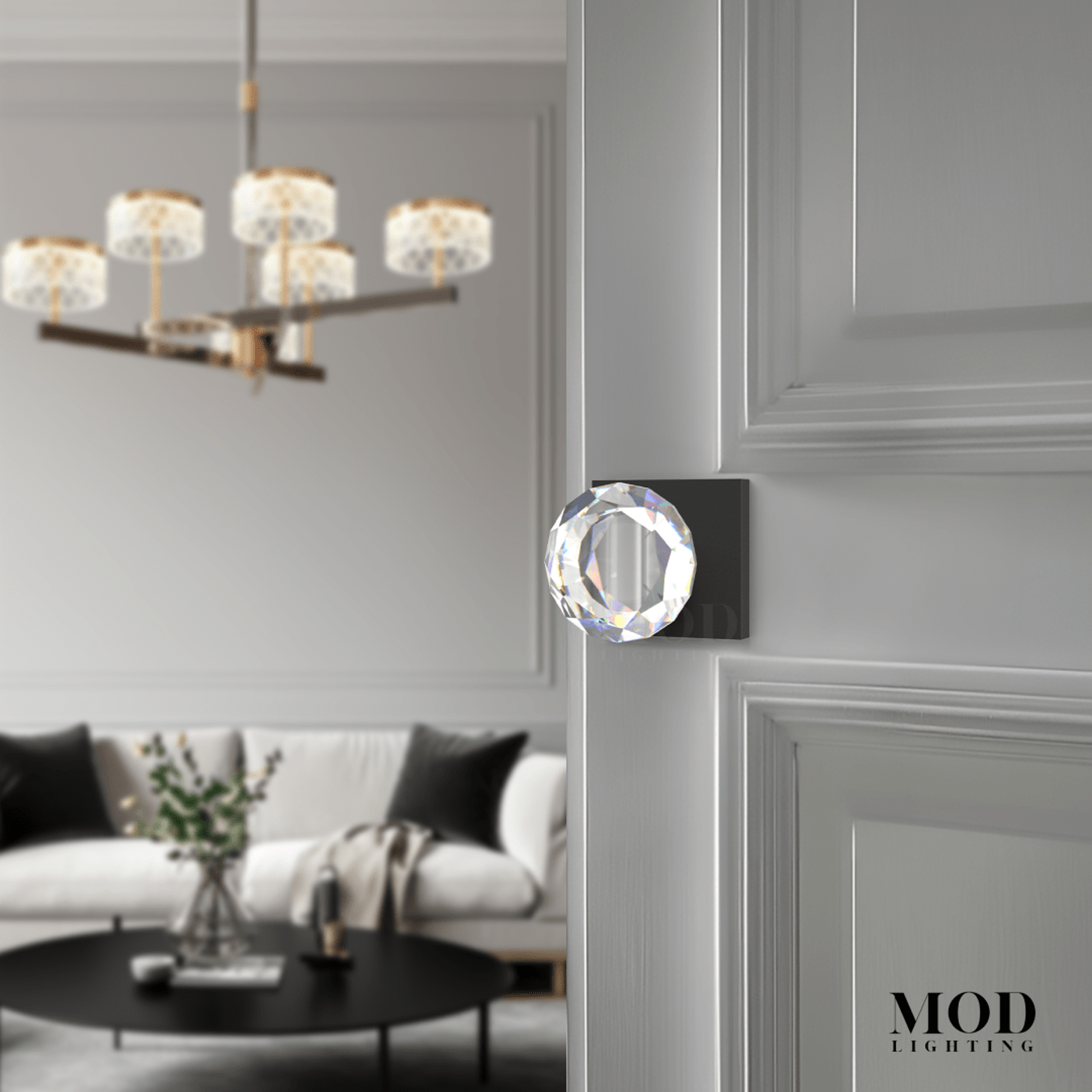 Royale Crystal Door Handle hover