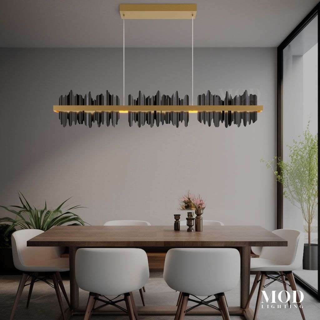 Terra Earth globe wall light mounted on a gray wall above a sofa in a paneled living room
