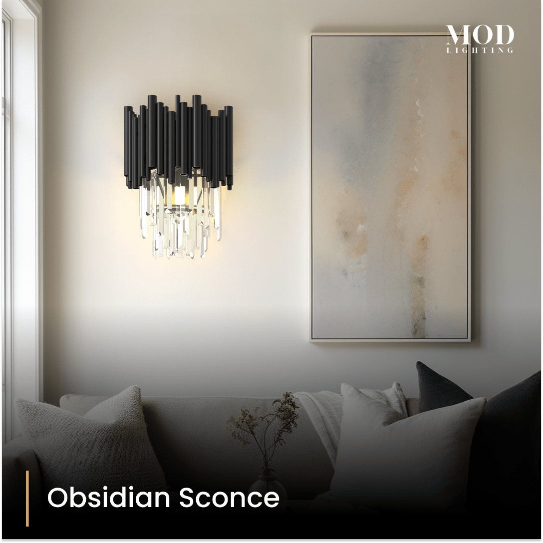 obsidian sconce
