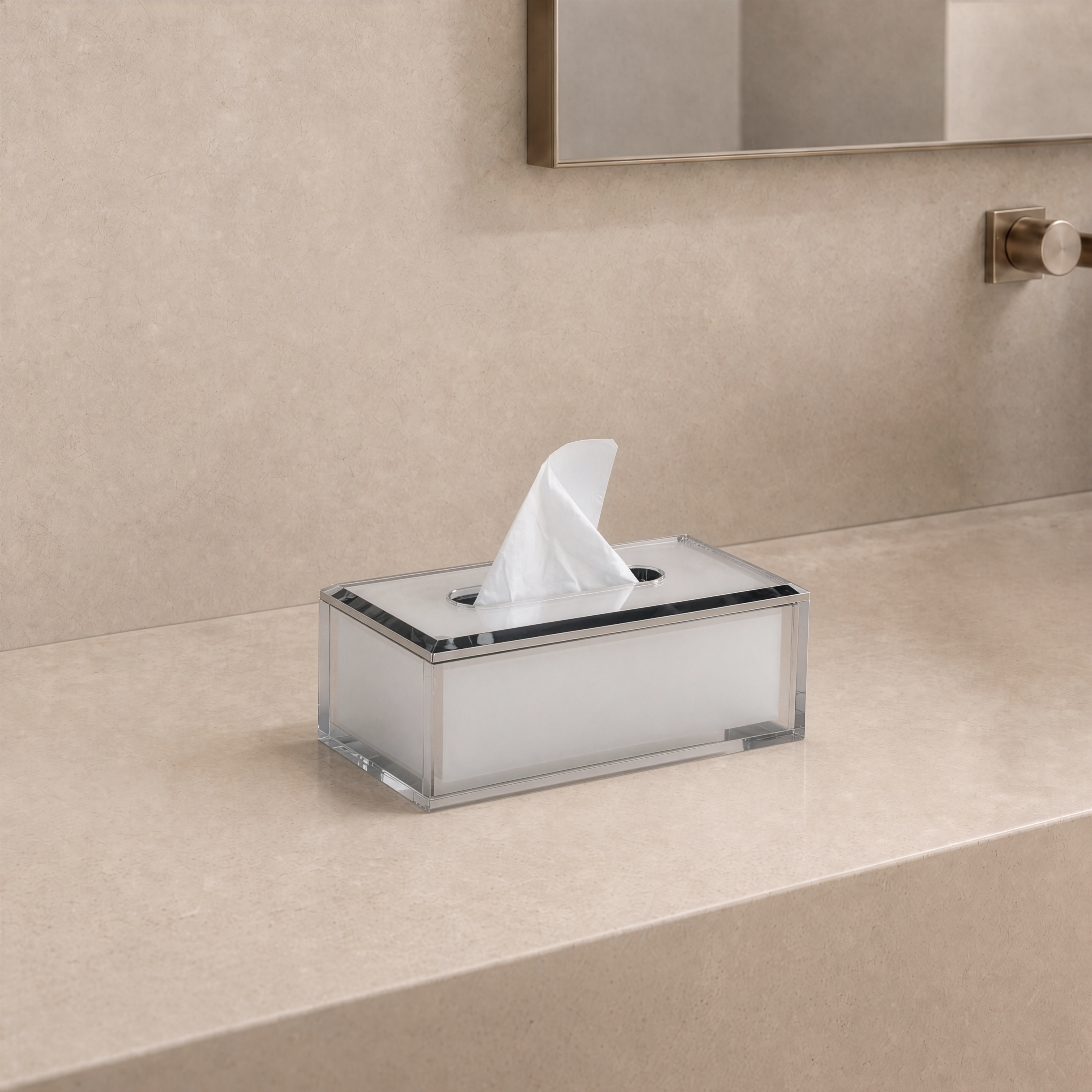 Moonlit Crystal Tissue Box