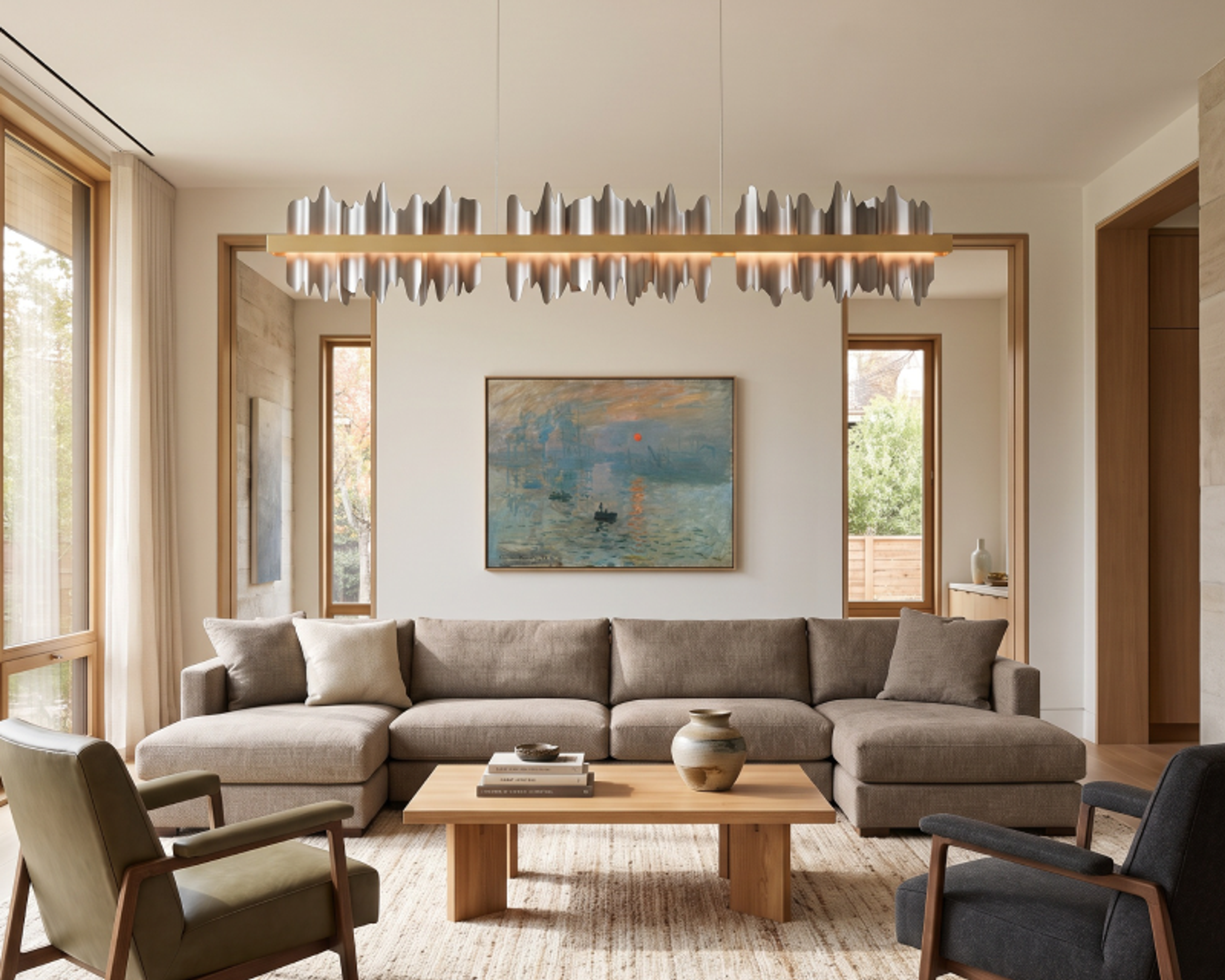 Diana pendant in a living room