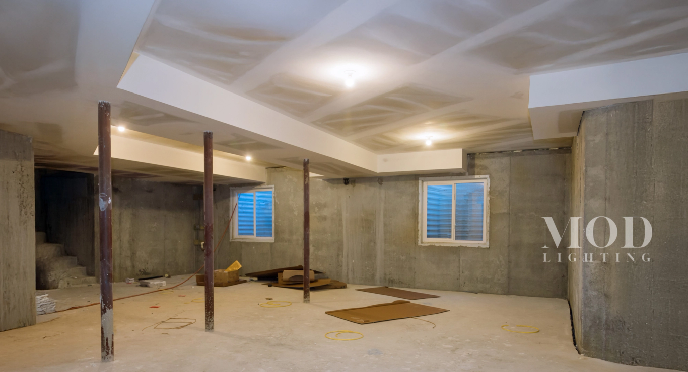 Low-Ceiling Unfinished Basement Lighting Ideas | MOD LIGHTING - MOD ...