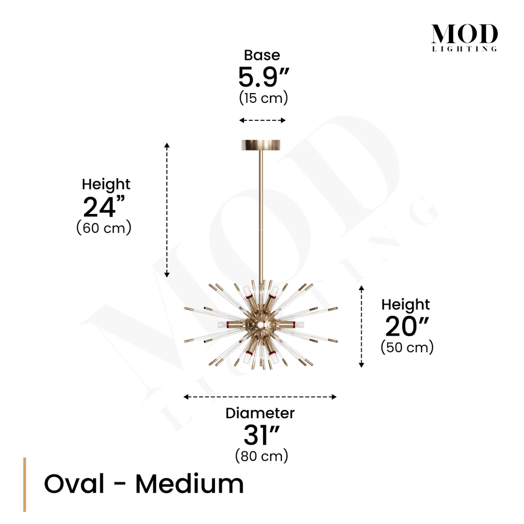 Modern Gold, LED Luxury Chandelier Pixie MOD Lighting MOD LIGHTING