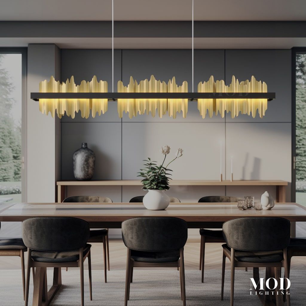 Modern dining orders table chandeliers