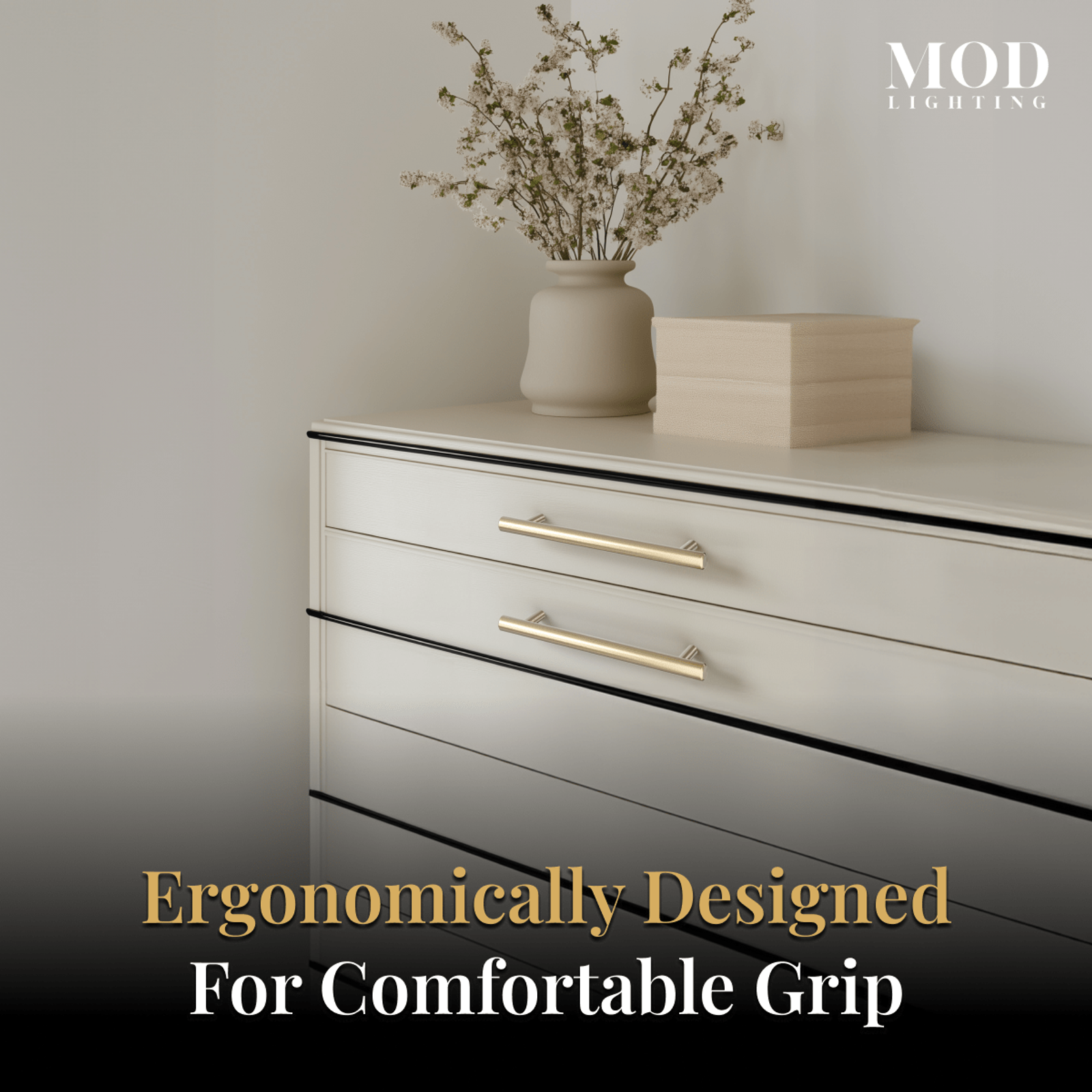 brushed gold dresser pulls Alison · Solid Brass Cabinet Pull Brass drawer