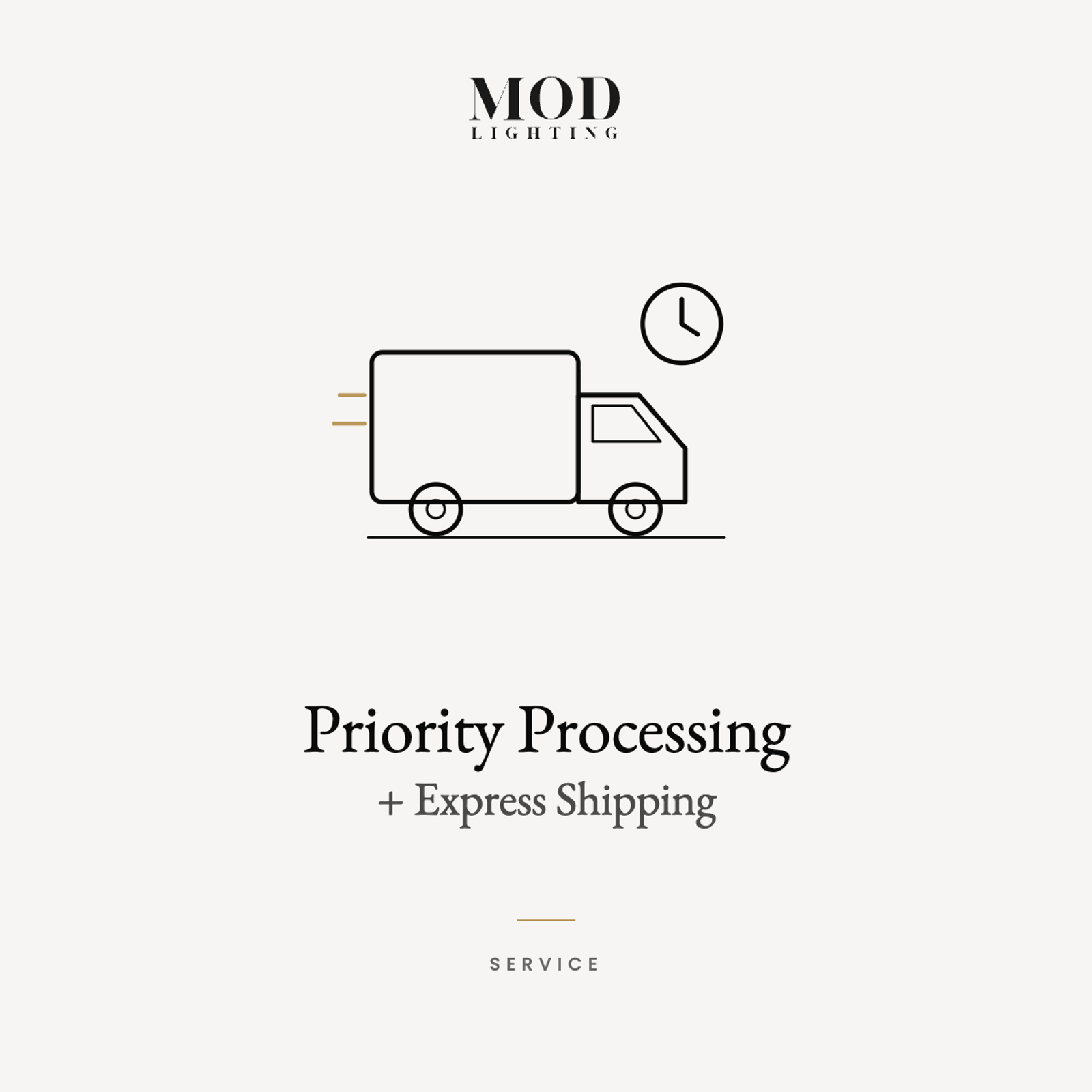 Priority Processing + Express Shipping