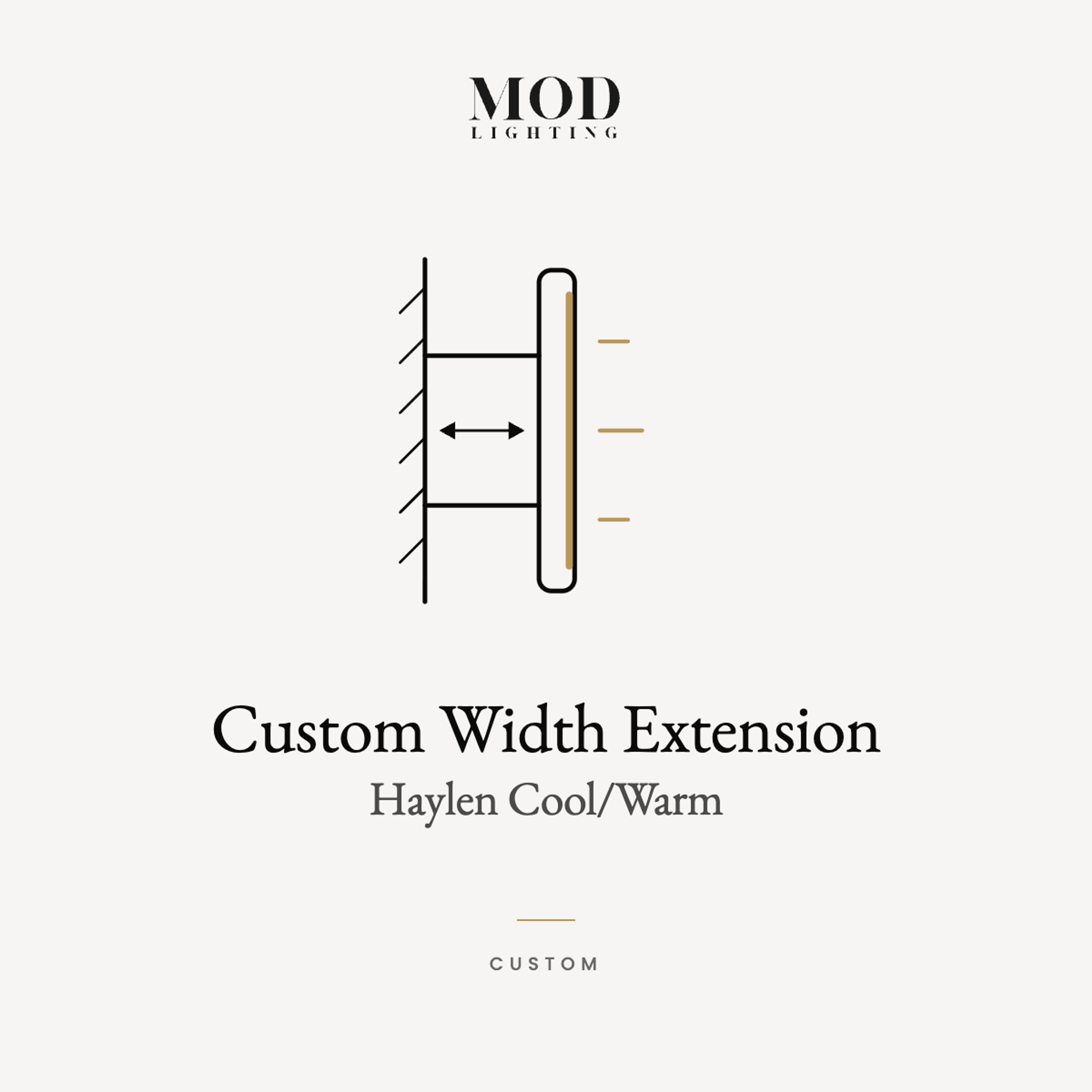 Custom Width Extension - Haylen Cool/Warm