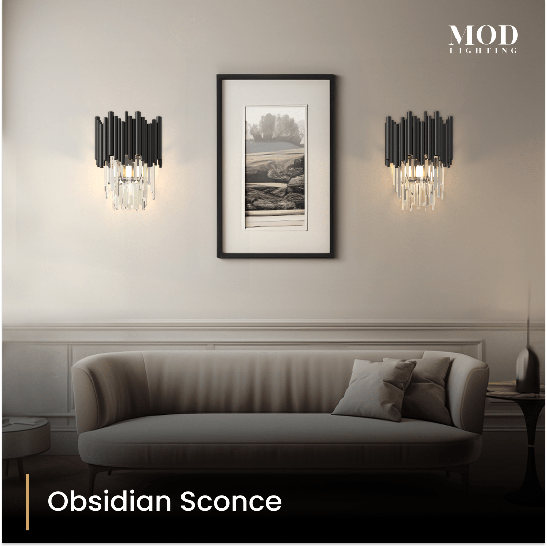 obsidian sconce