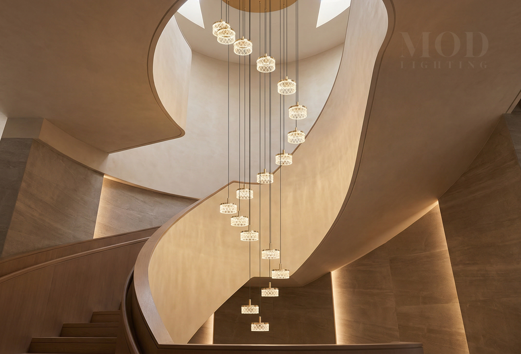 emma staircase chandelier
