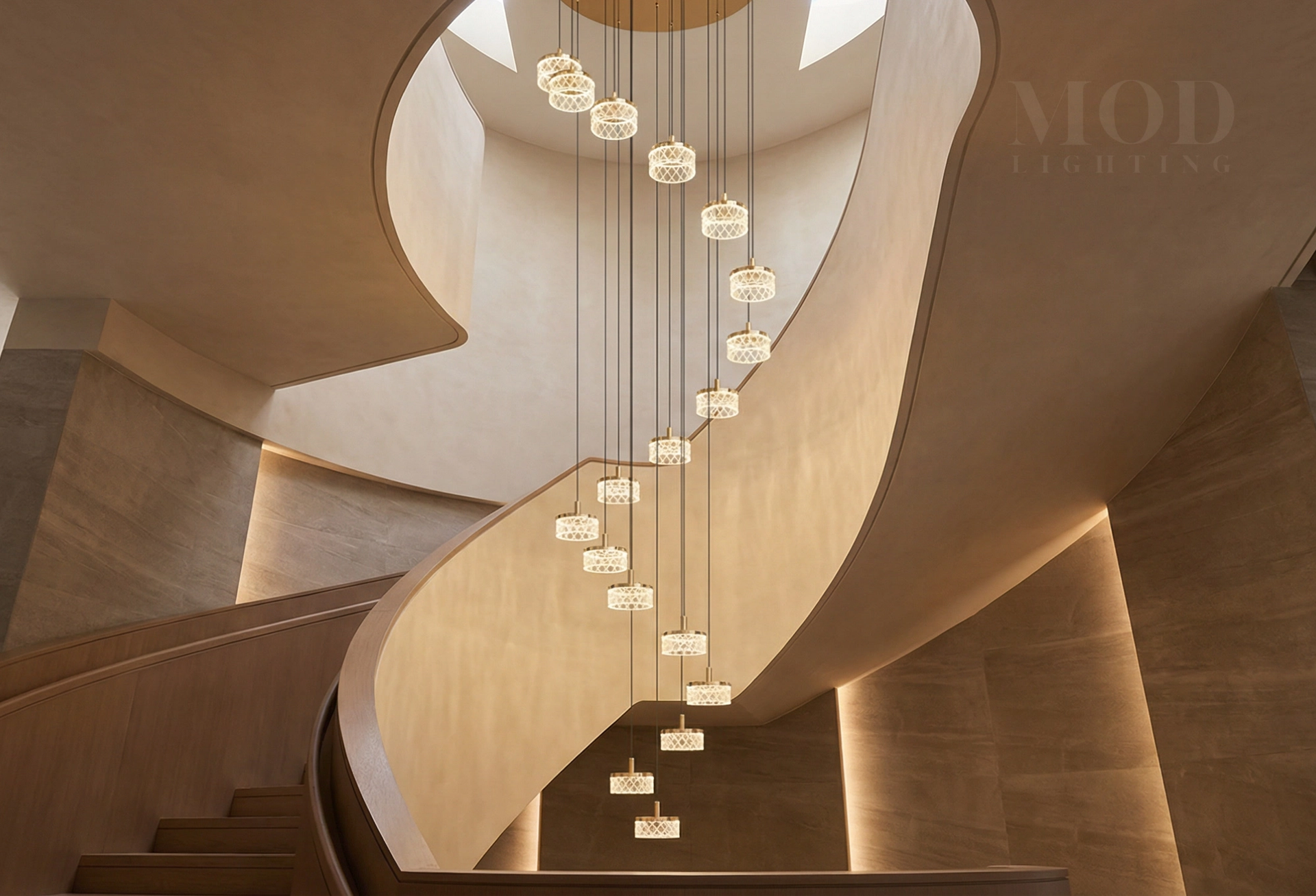 emma staircase chandelier