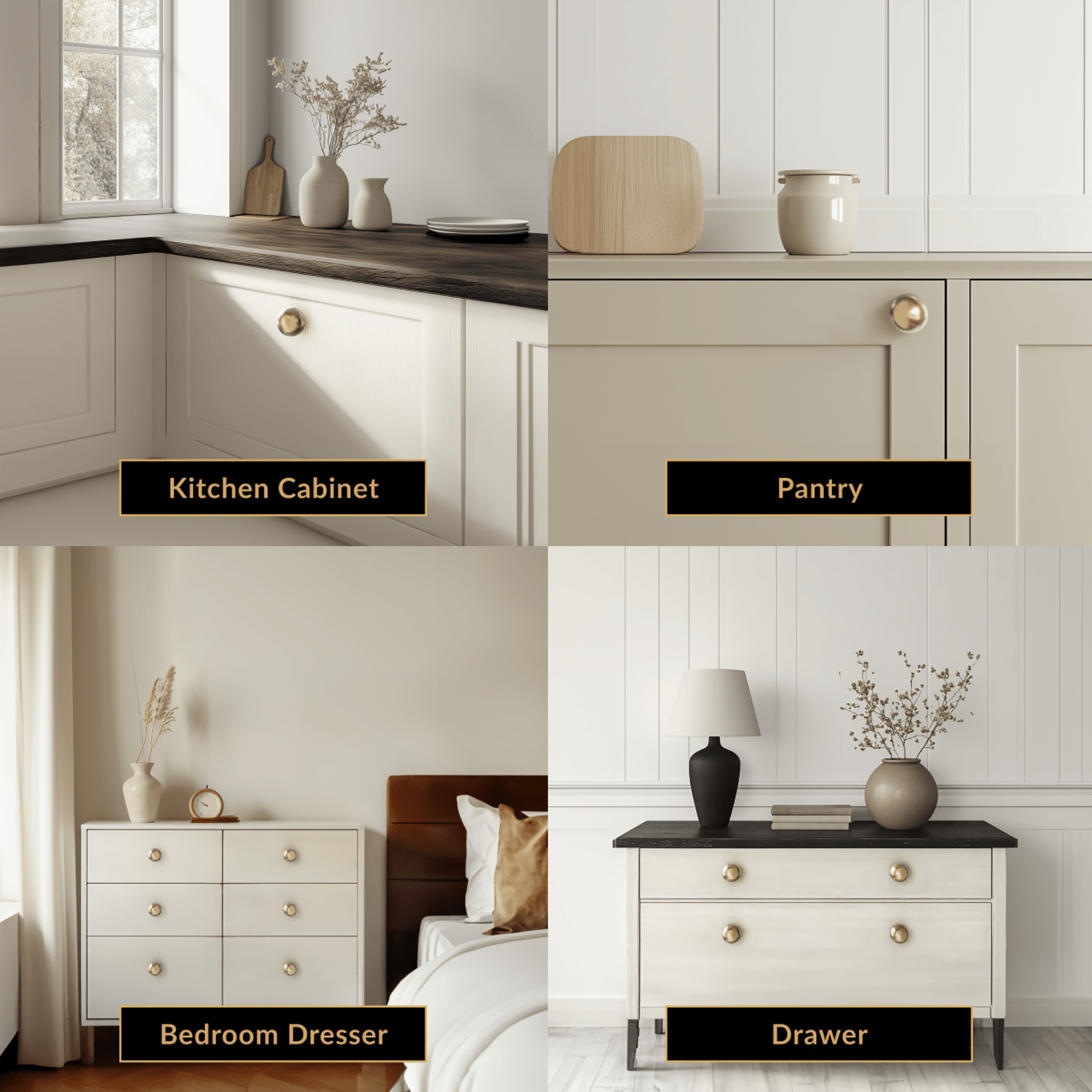Balmuto brushed-gold flat round cabinet knob dimension diagram: 1 5/16 in (33 mm) diameter, 25/32 in height