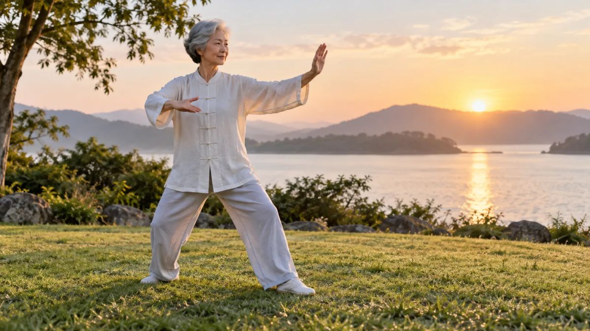 A gentle morning tai chi routine for beginners