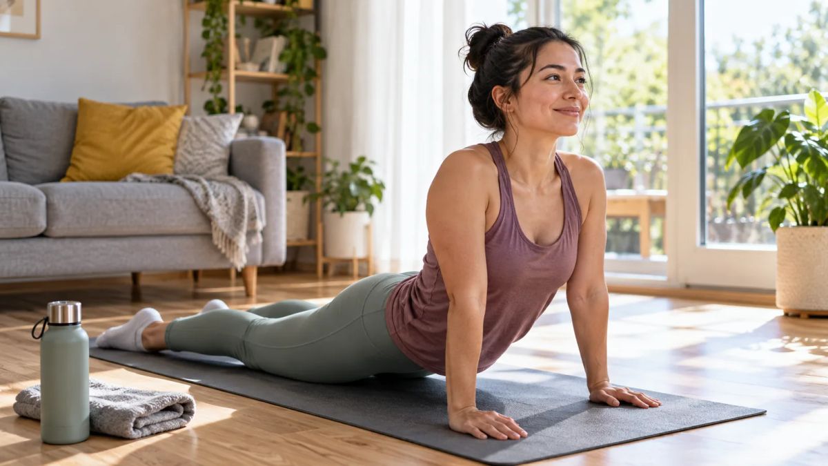 A morning workout routine you can do at home