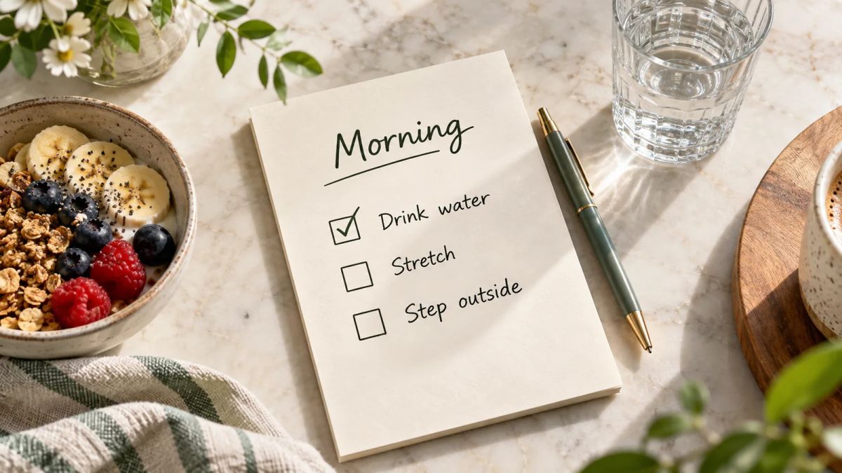 A morning routine checklist you can actually keep