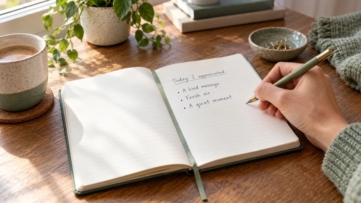 Gratitude journal prompts: 40 ideas and a habit that sticks