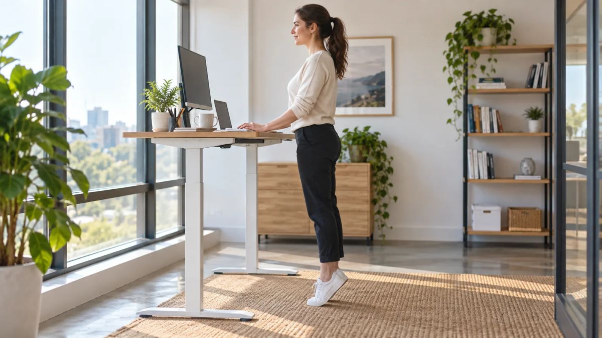Standing desk exercises: a 5-minute movement routine