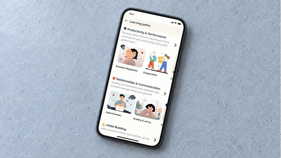 Intellect app screen displayed on a phone.