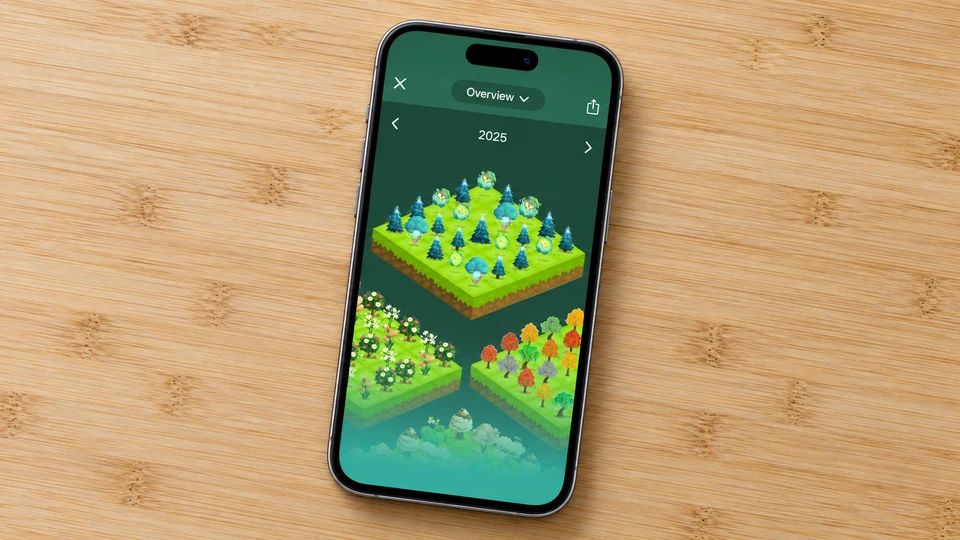 Forest: Focus for Productivity displayed on a phone.