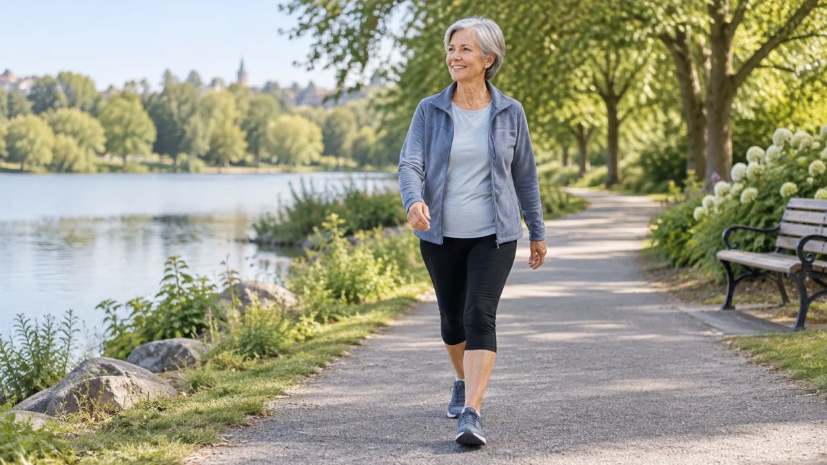 How far should a 65-year-old walk every day?