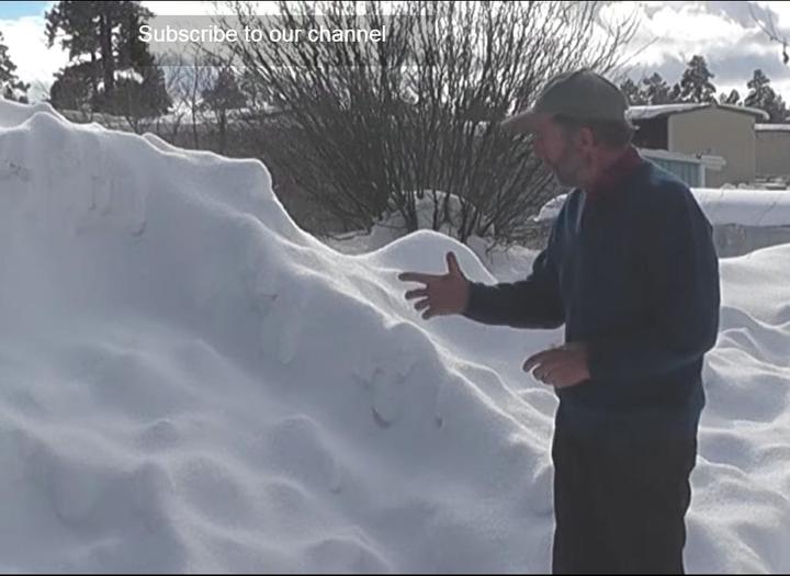 Winter Gardening Snow Accumulation